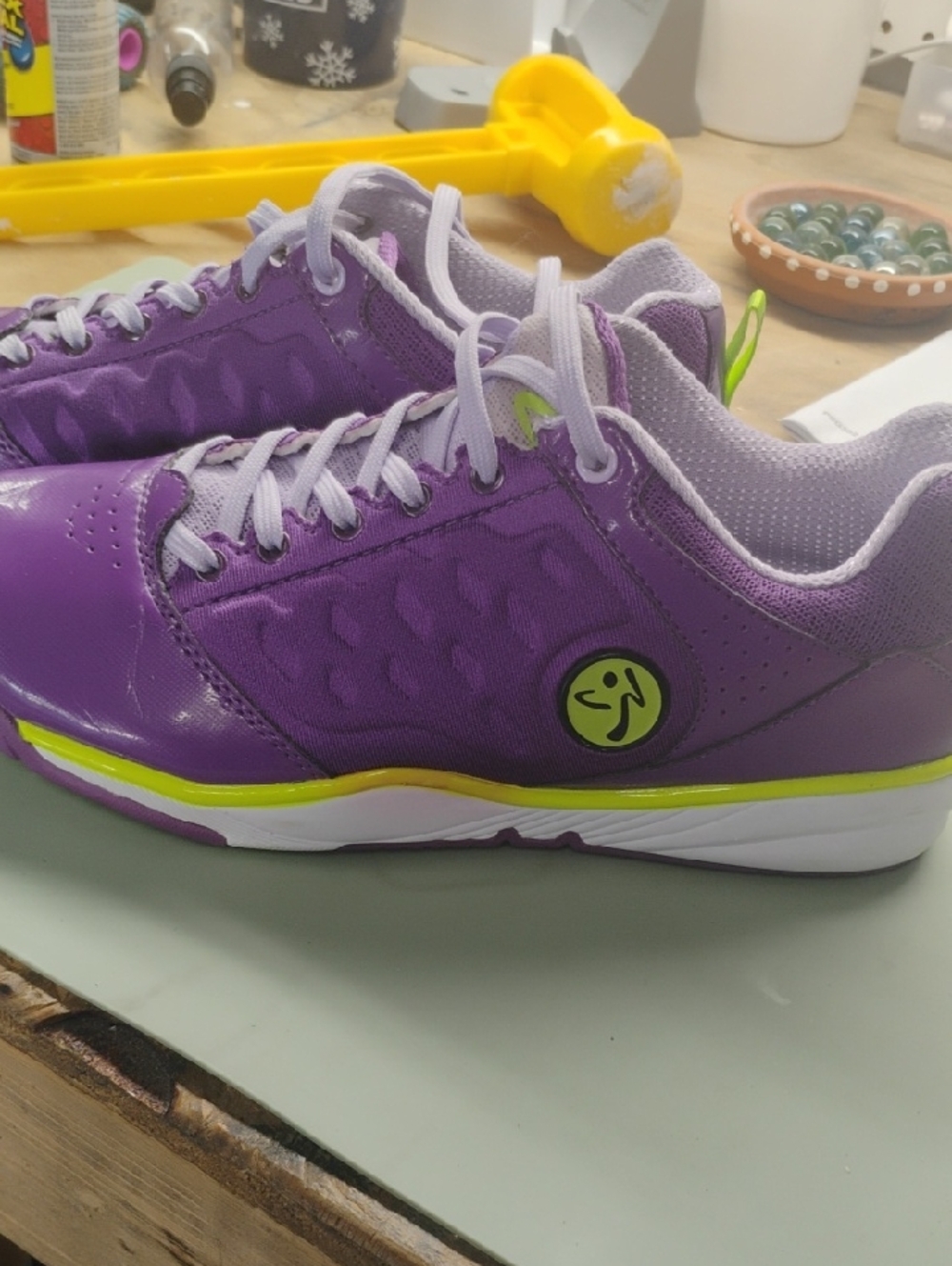 Zumba Fitness Purple and Lime Women's Sneakers